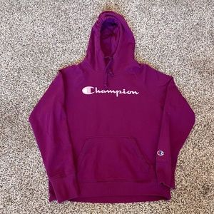 Champion Purple (Magenta) Hoodie Sweater size small